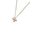 2026 Trendy Sugar Cube Clavicle Necklace - Titanium Steel Square Pendant