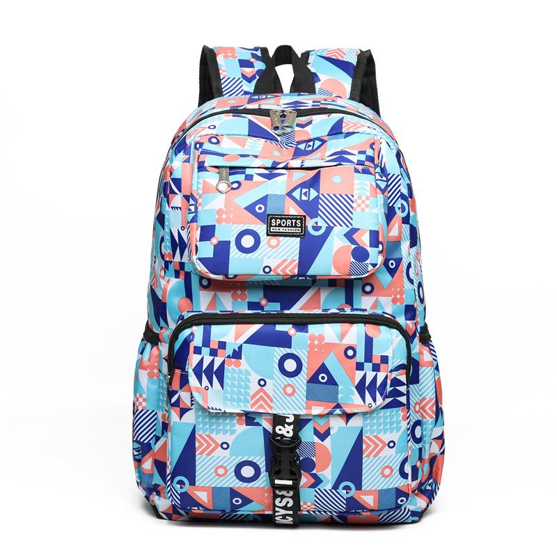New schoolbag, junior high school, primary school students, girls, lightweight decompression, large-capacity leisure backpack, travel backpack