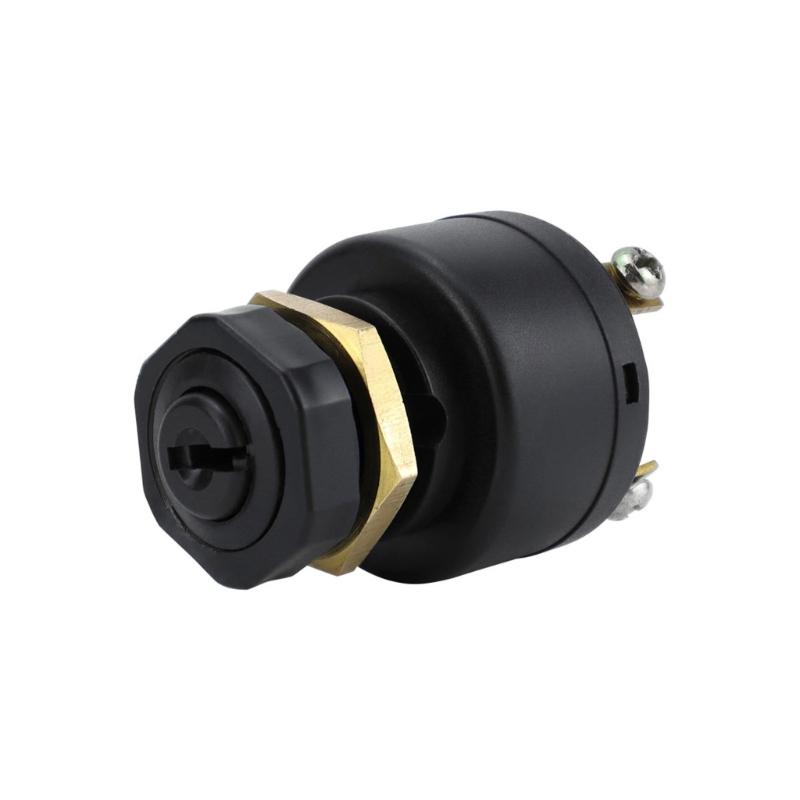 Boats Ignition Switches,6 Screw 3 Positon Ignition Starter Switches with 2 Key for Inboards Outboard Powered Boats