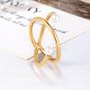 Artistic Sense, Gentle Curve, Personalized Fashion Pearl, The Same Style, Open Ring with Excellent Design and Texture