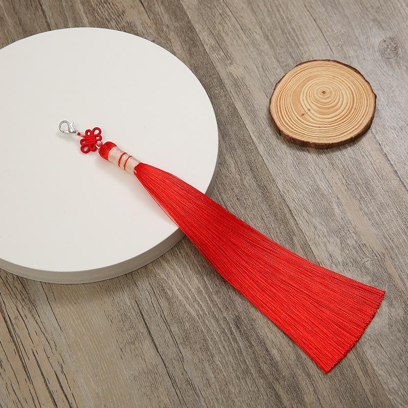 Chińskie klasyczne frędzle delikatny styl etniczny kwiat metalowa rama wisiorki DIY ozdoby rękodzielnicze breloczek dekoracja