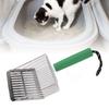 Pelle à Litière pour Chat Manche Amovible Pelle à Litière Facile à Nettoyer Acier Inoxydable Pelle à Excréments pour Bac à Litière
