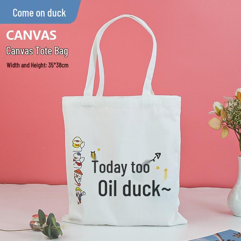 Custom Wear-Resistant Graduation Souvenir Canvas Tote Bag with Ribbon