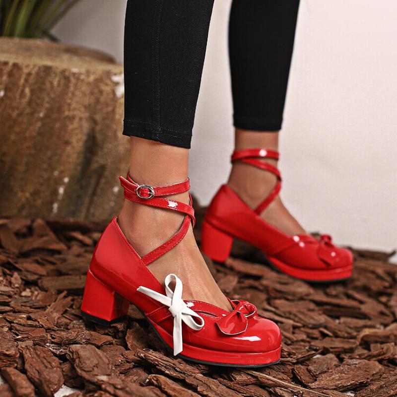 Velká velikost 44 45 46 ,Dámské Boty Nové Lodičky s kulatou špičkou Vysoké Podpatky Pro Ženy Pracovní Boty Lodičky Boty Pro Ženy Hrubé podpatky