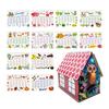 DIY Desk Calendar 2026 Diamond Art Calendar Crafting Kit Cute House Tabletop Calendar Monthly Planner Decoration for Home Office Bedroom