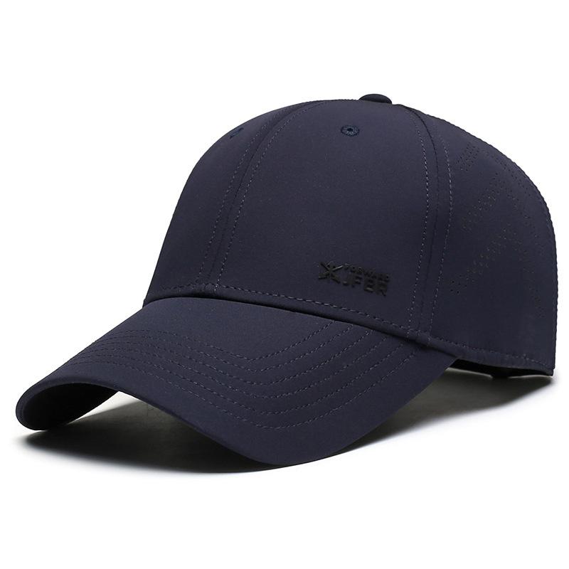 New Fashionable Hard-Brimmed Baseball Cap for Men and Women: Outdoor Sun Protection, Breathable, Perforated, Versatile Casual Cap