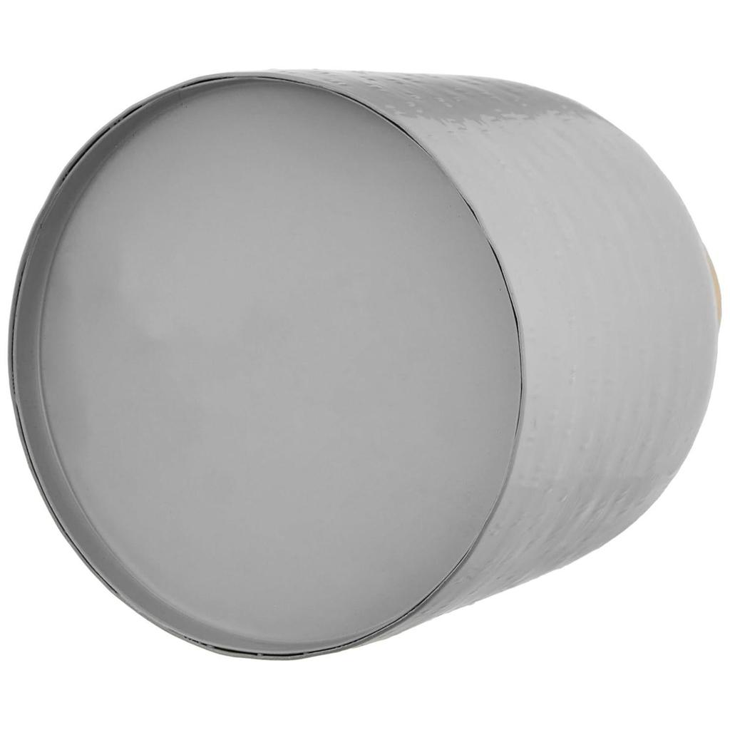 Flower Vase with Rust-Resistant Coating | Stylish and Easy-to-Clean Finish | Compact Design for Modern Décor | Bouquet Vase - Grey