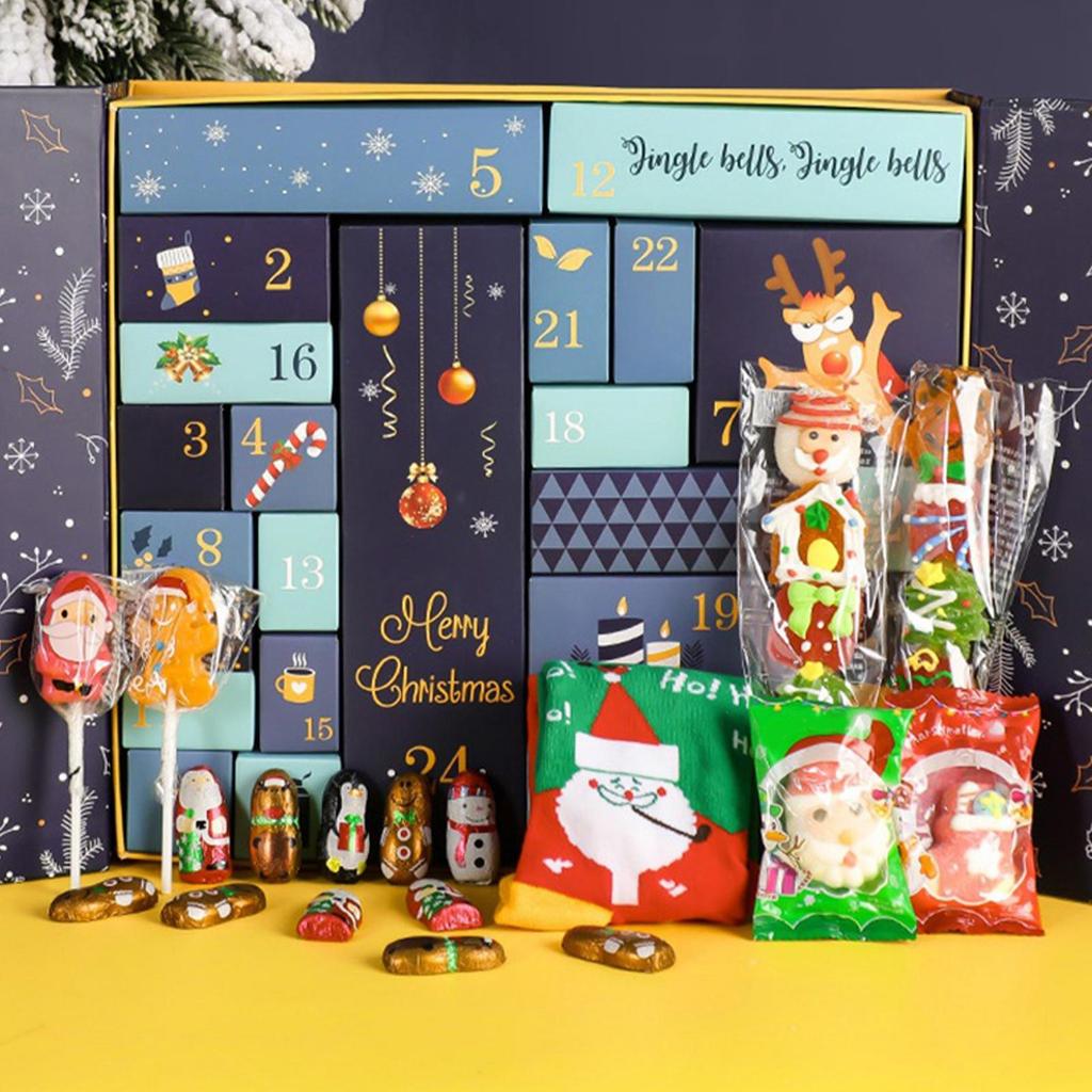 Christmas Countdown Box 24 Grids Adults Made Your Own Advent Calendar Empty Advent Cardboard Boxes To Fill For Small Models