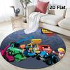 Bob Builder Round Area Rug Carpet Rug For Living Room Bedroom Sofa Playroom Decor Nonslip Floor Mat