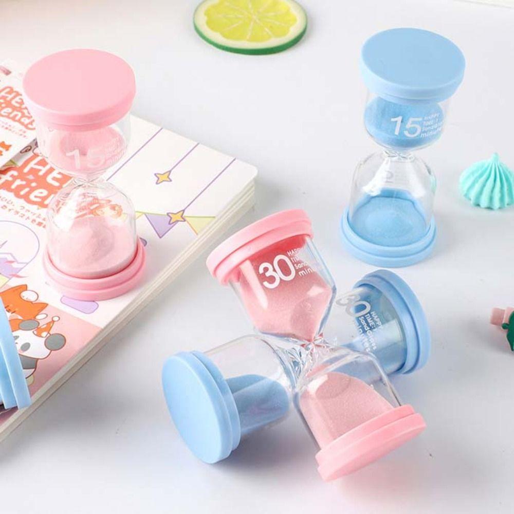 Hohes Borosilikatglas Sanduhr Macaronfarbe Spielzeug Sanduhr Bunt Sanduhr Heimdekoration