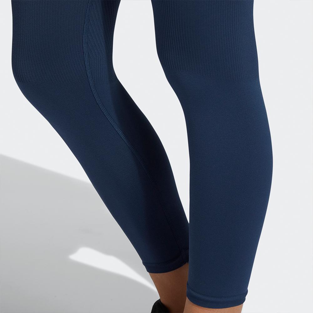 Adidas Mid-Rise Compression Sport Leggings Women Bottoms Dark-Blue GM5155