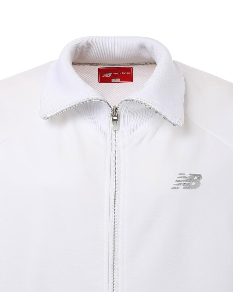 Golf Stand Zip Sweatshirt 3 [New Balance] Women's (Stretchy/Shape Retaining) / 012-5162501 030_White [LL]