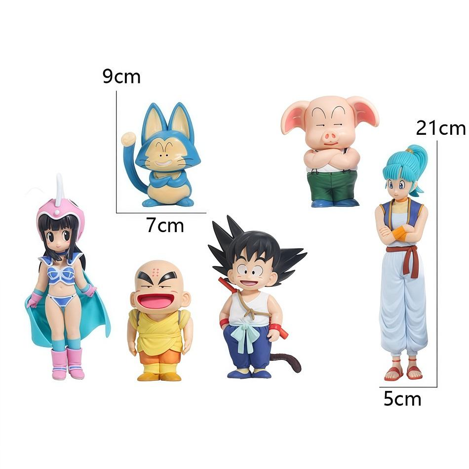 Dragon Ball Z Anime PVC Figure - Cute Sr. Popo Karin Sama with Goku Vegeta Oolong Super Saiyan Model Toy Collectible