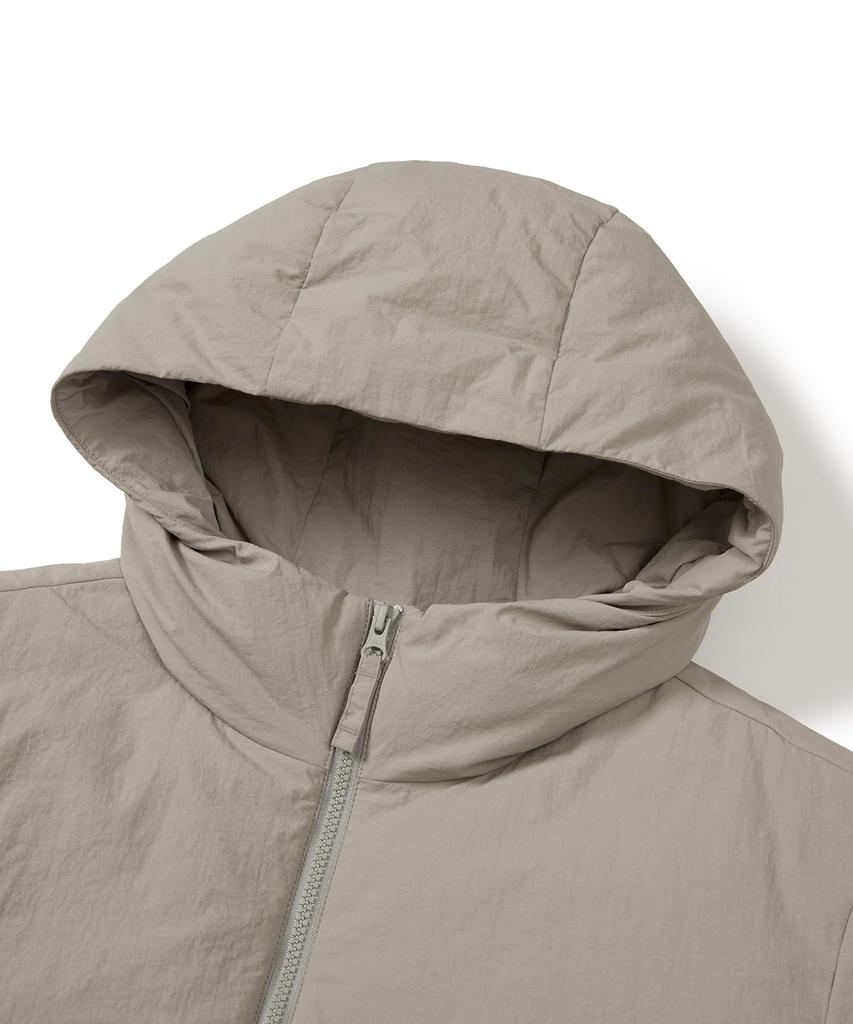 Snow Peak Land Hood LW Down Jacket Outerwear Down and Fog Size M GS-S25WMGDJ50, Jacket, Filling, Men's Women's, Grey,
