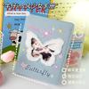 Denim Butterfly A5 Korean Kpop Photocard Binder jeans D-Ring Album Loose Leaf Photo Holder for Collecting Cards Travel & Storage