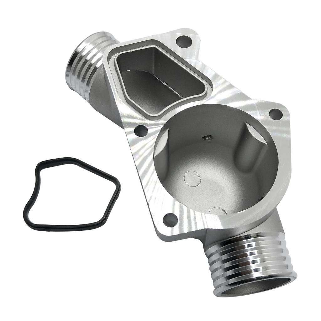Thermostat Housing Cover for BMW 525i 325i M3 Z3 E34 E36 with Gasket Brand New Aluminum 11531722531 11531740437 Polished