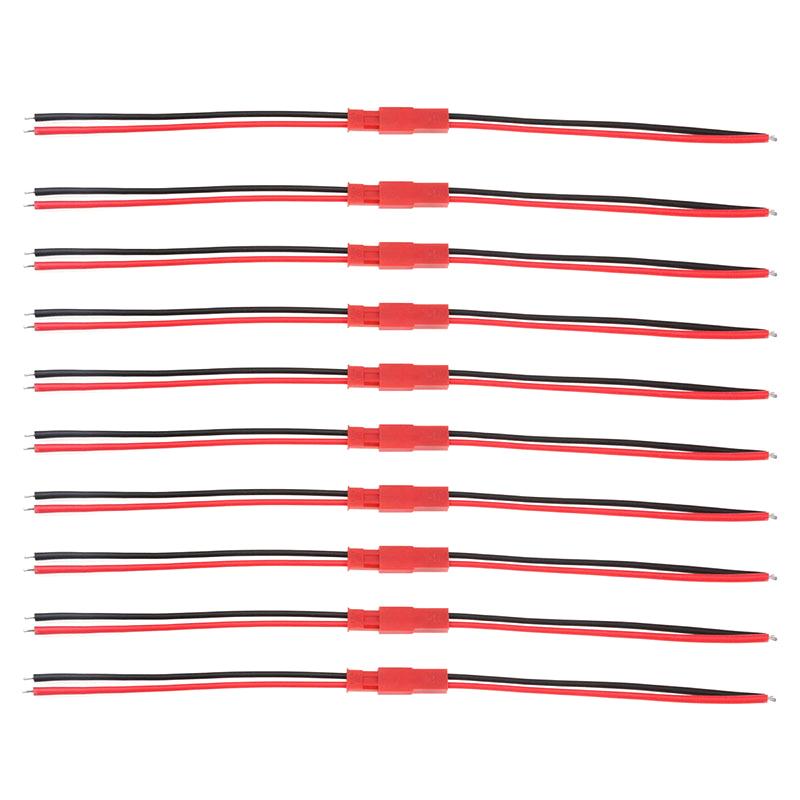 Lot de 10 paires de connecteurs mâles et femelles SYP, câble JST à 2 broches pour batterie RC, adaptateur pour hélicoptère, drone FPV