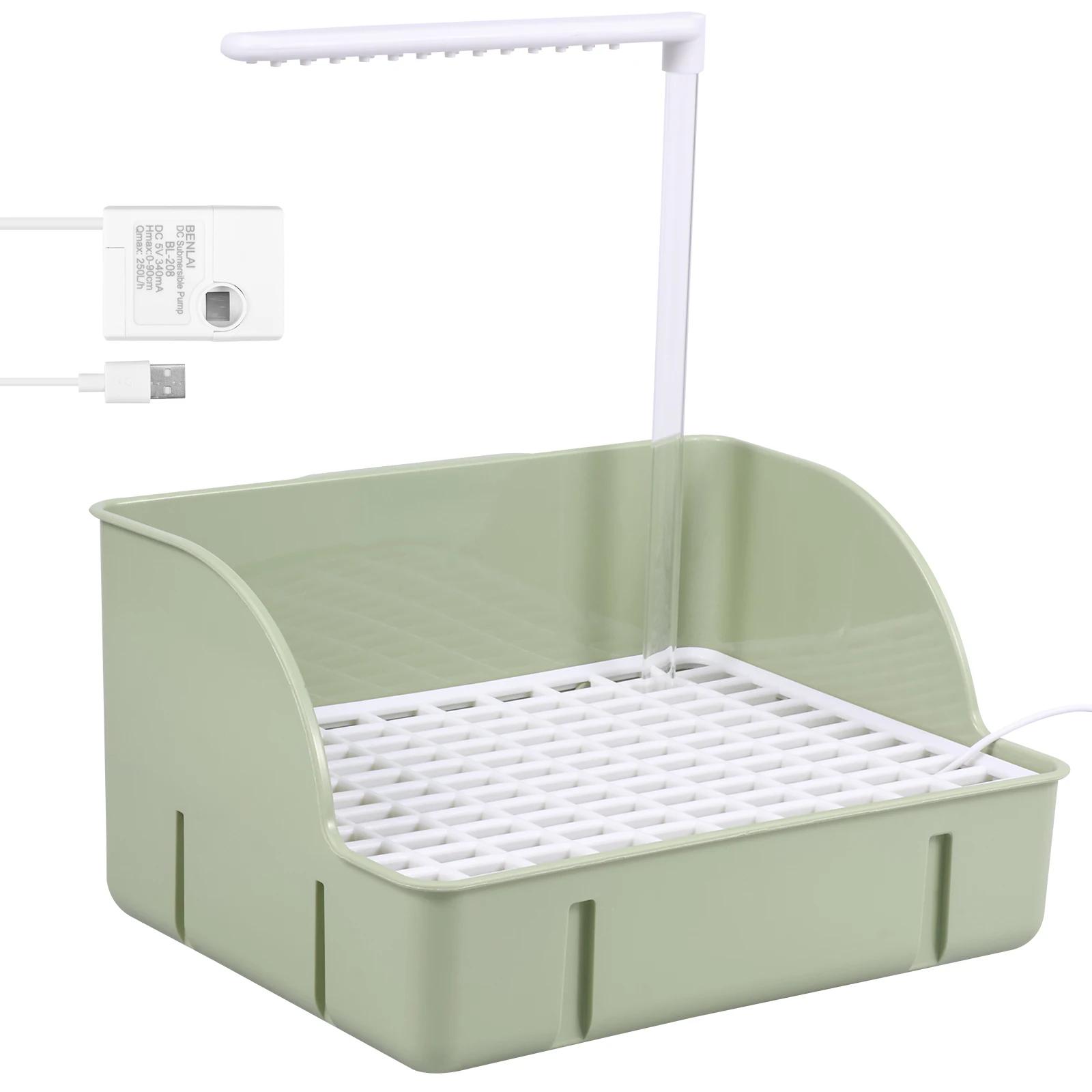 

Automatic Pet Bird Bathtub Enduring Parrot Bath with 360 Degree Rotating Shower Head Splashproof pet Shower Cubicle for Cockatoo