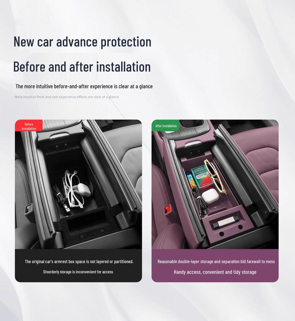 Compatible Storage Box for Xiaomi SU7/YU7 Car Interior