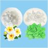 Plumeria & Gardenia Silicone Mold for Aromatherapy, Plaster, Chocolate, Cake, & Fondant