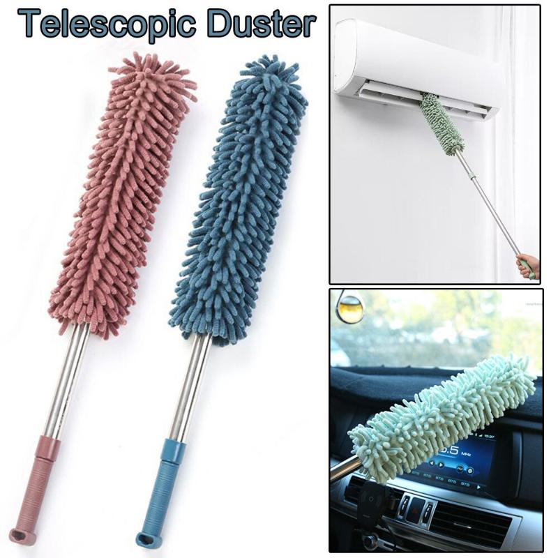 Extendable Dusting Mop Multifunctional Scratch Resistant Duster for High Ceiling Blinds Car Exterior Cleaning