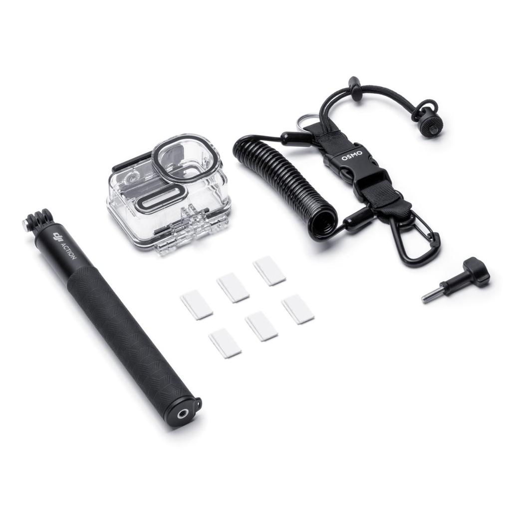 DJI Osmo Action 6 Scuba Diving Accessory Kit with Waterproof Case, 1.5m Extension Rod, Anti-Fog Inserts, Locking Screw, and Diving Tether