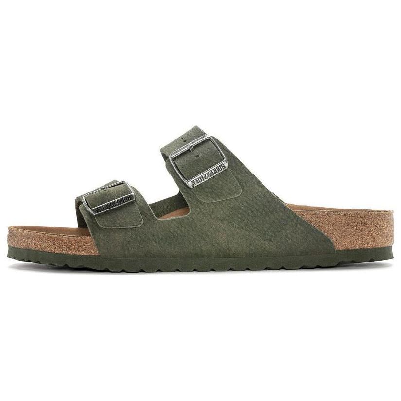 Birkenstock Arizona Vegan Breathable Soft Comfortable Thick Sole EVA Silent Slide Sandals Men sandals Olive-Green 1024550 41