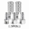 5pcs 300PSI Industrial Air Connect Fitting 1/2in NPT Pneumatic Tool Adapter  Air Compressors