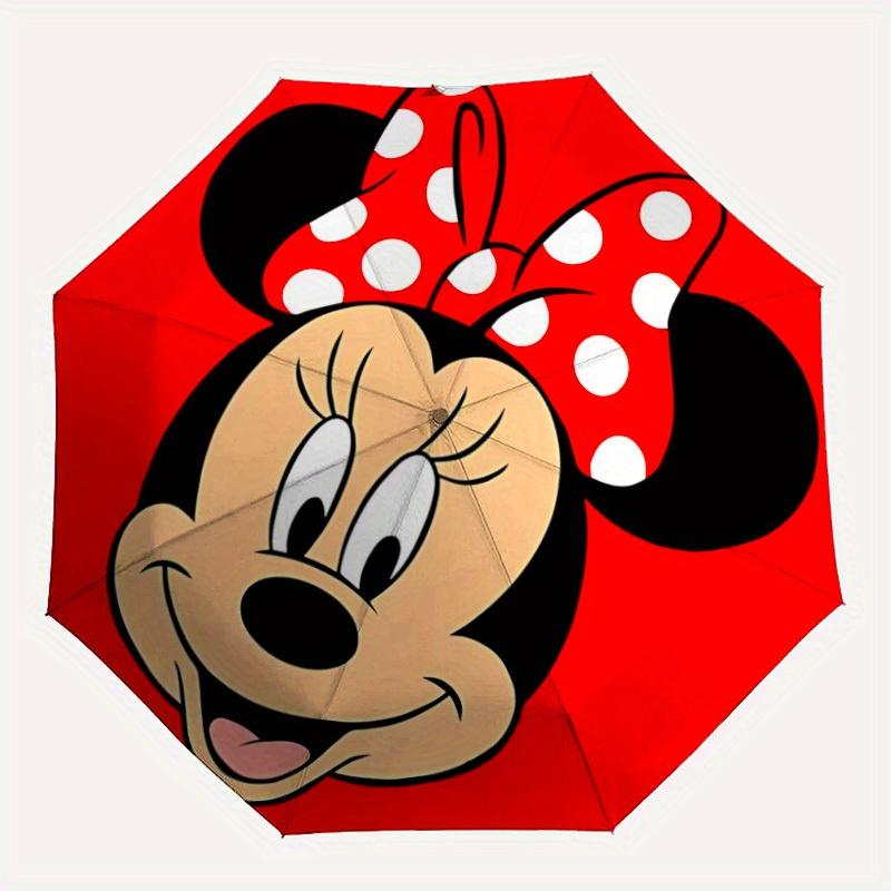 

1pc Minnie Mouse 8-Rib Automatic Folding Umbrella, Portable & Foldable, Casual Outdoor Use, Outdoor Umbrella y250726040