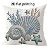 Fresh blue and white color scheme Double-sided Printed pillow cover Short plush Suitable living rooms sofas throw cushion cover