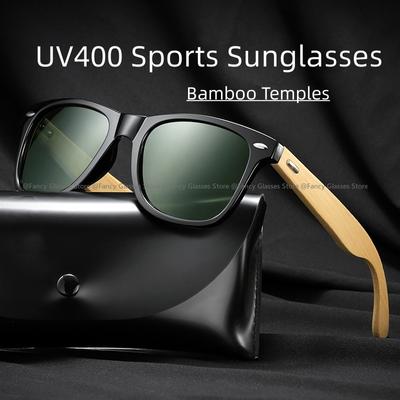 Round Frame Wooden Sunglasses Men Unisex Fashion Retro UV400 Sports Eyewear Goggle Shades Outdoor Cycling Climbing Sun Glasses