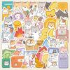 50Pcs Cute Rabbit-Stickers Waterproof Pet Material for Phone Laptop Luggage Decoration