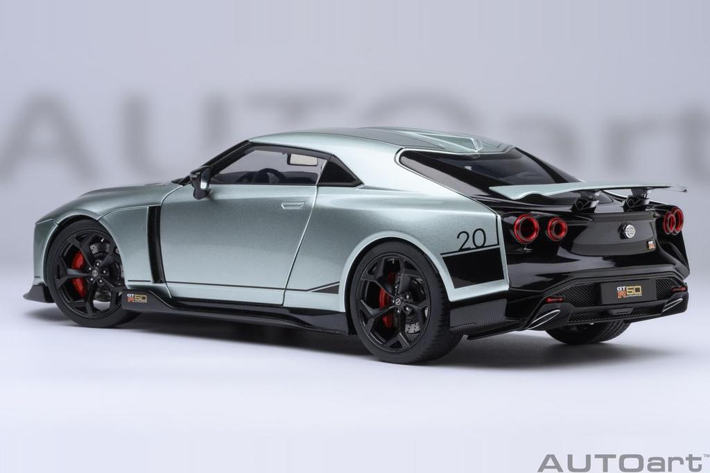 AUTOart Scale Nissan by ITALDESIGN Finished Model 77512 1/18 GT-R50 (Metallic Green/Black)