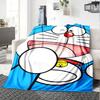 1pc Blue Cat Adventure Flannel Blanket,Ultra Soft Warm Plush Throw for Home Bedroom Bed Sofa Cover Camping Picnic gift Y7242