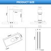 Contemporary Low Price Matte Black Single Hole Deck Mounted Square Basin Tap Mixer Wash Faucet for Bathroom