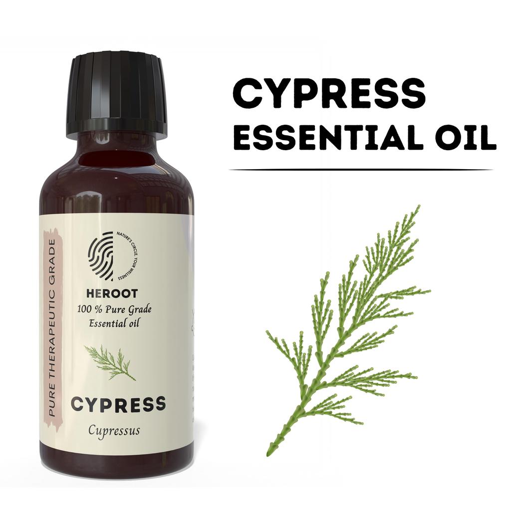 Cypress 100% Pure Essential Oil Heals Wounds & Infections Relieves Anziety