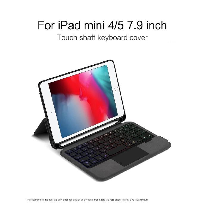 Touchpad Keyboard Case For iPad Mini 4th 5th Gen 7.9" Inch Mini4 Mini5 Backlight Keyboard Protection Cover With Pencil Holder