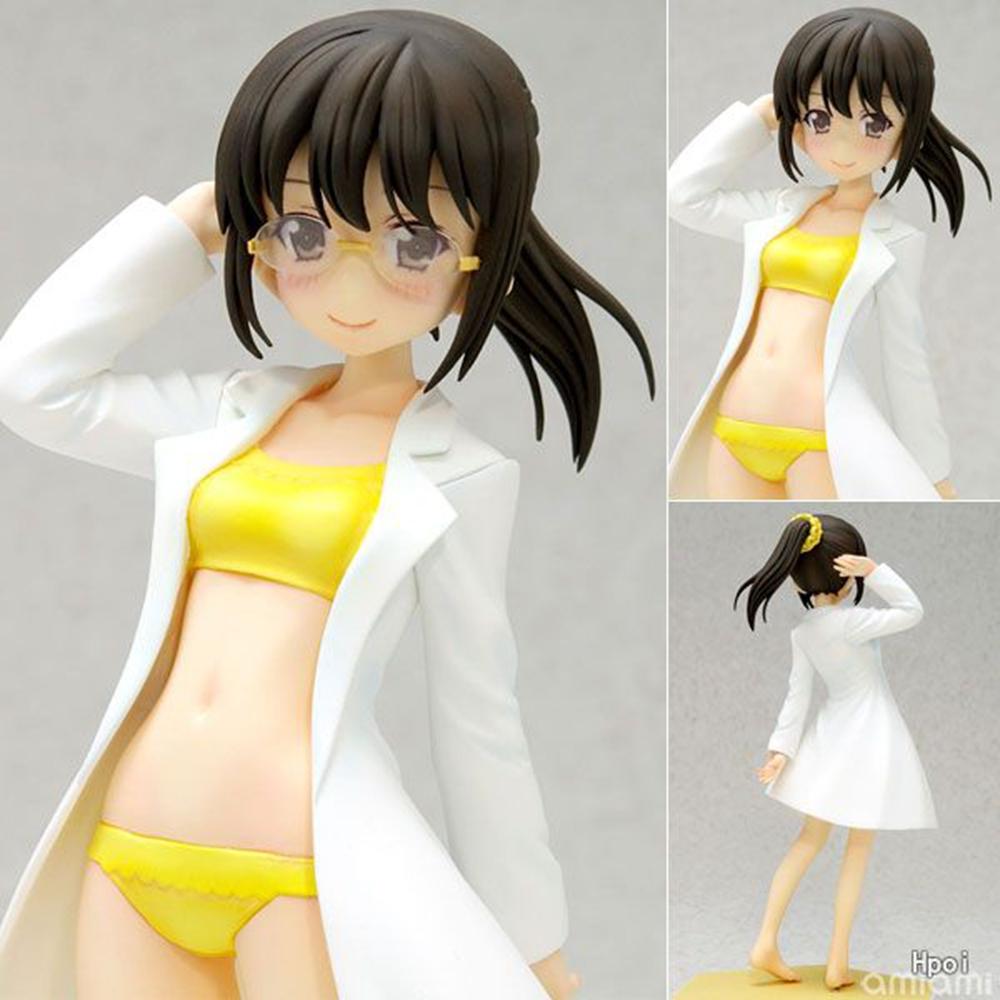16CM Anime Boku Wa Tomodachi Ga Sukunai Shiguma Rika Figure Swimsuit Animation Model Toy Collection Decoration Ornaments PVC