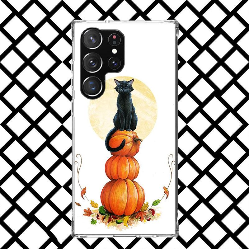 Pumpkin Happy Fall Autumn Phone Case for Samsung Galaxy S26 S25 Edge S24 S23 Ultra S22 Plus S21 FE S20 + Soft Cover Print Fundas