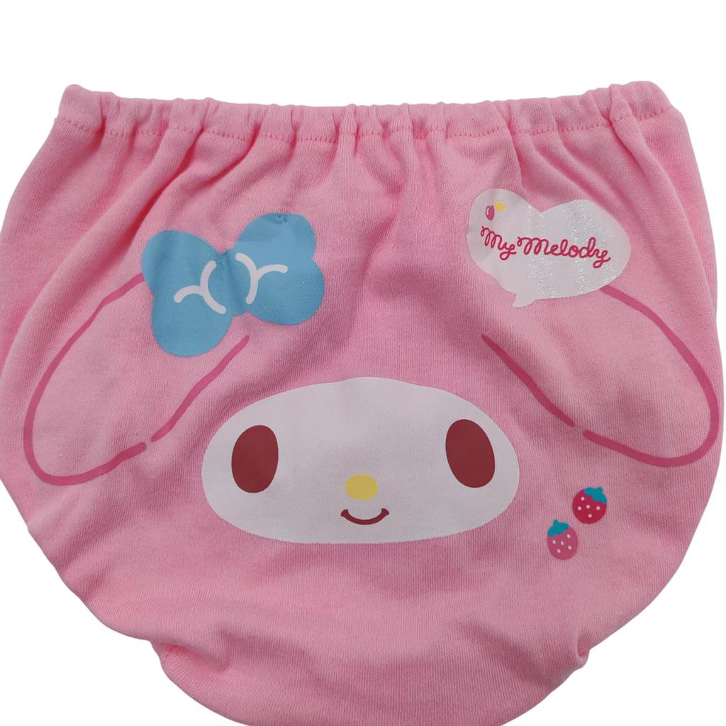 Sanrio Characters Panties My Cotton Girls' (2-Pack) Kuromi, Melody, Cinnamoroll, 100%