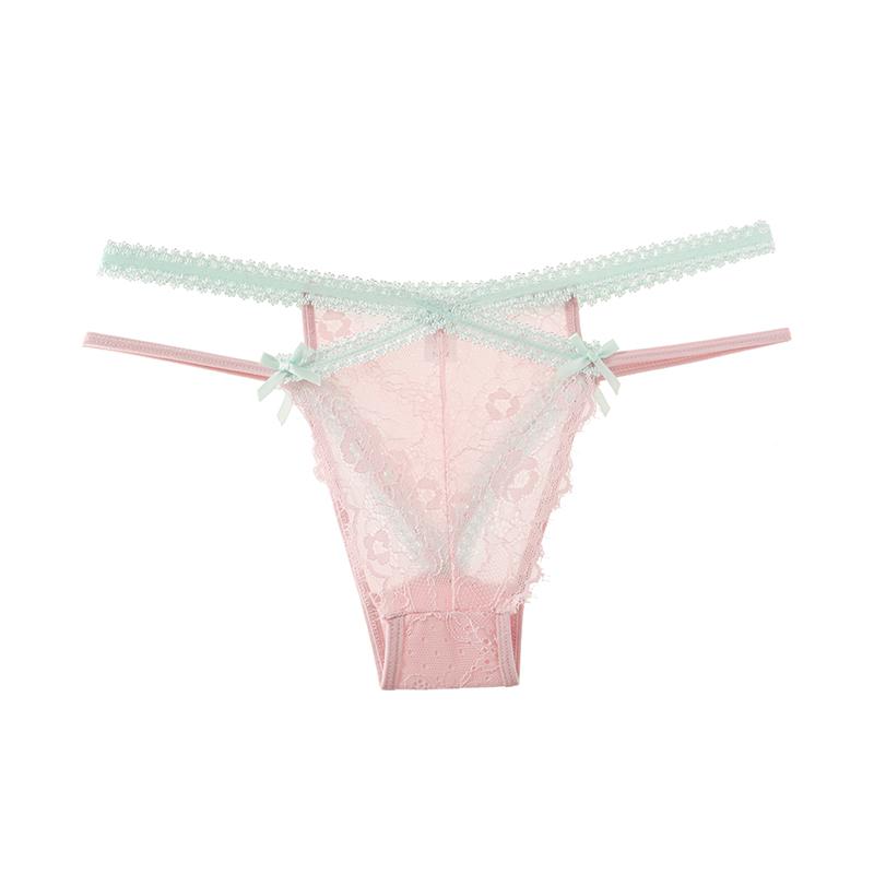 TERMEZY Chiloți Sexy din Dantelă pentru Femei Talie Joasă Ultrathin Transparenți Tentație Decupați Intimitate Confort Intim