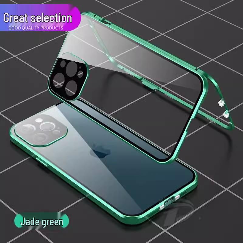 Coque Magnétique Double Face Apple 17 Pro Max avec Couverture Complète des Objectifs pour iPhone 16/13