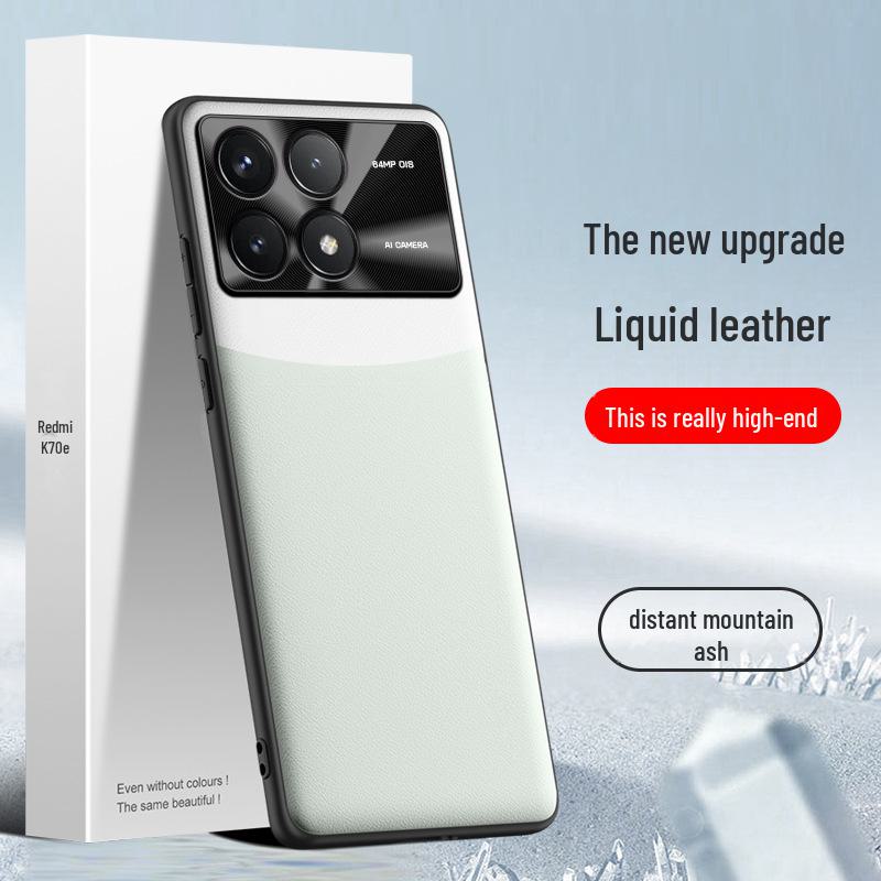 Redmi K70e Liquid Leather Case - Anti-Fall & Anti-Fouling Cover