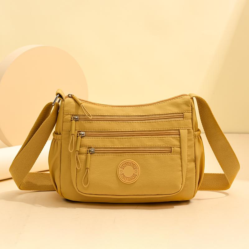 Damen Schultertasche mit großer Kapazität aus wasserabweisendem Nylon, Mehrfachfach-Pendler-Tasche, Umhängetasche