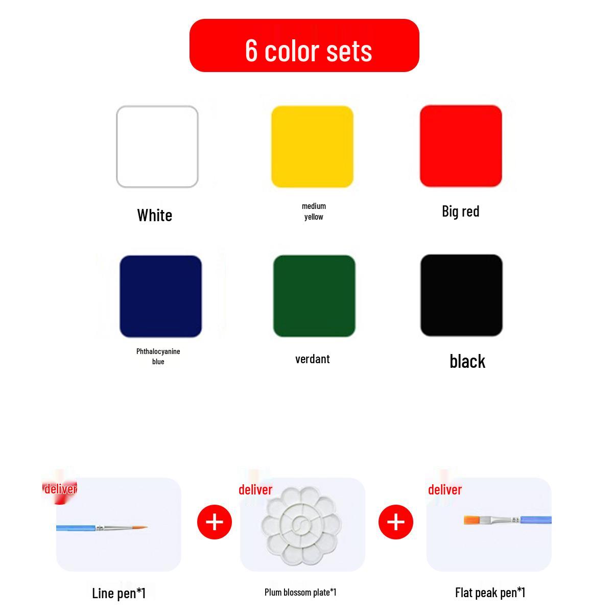 

50ml Waterproof Acrylic Paint for DIY Art Projects on Canvas, Stone, Plaster, and Shoes 50ml Spout