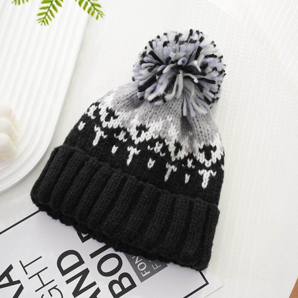 Windproof Women Beanie Hats Korean Cashmere Bonnets Casual Winter Knitted Hats  Girls