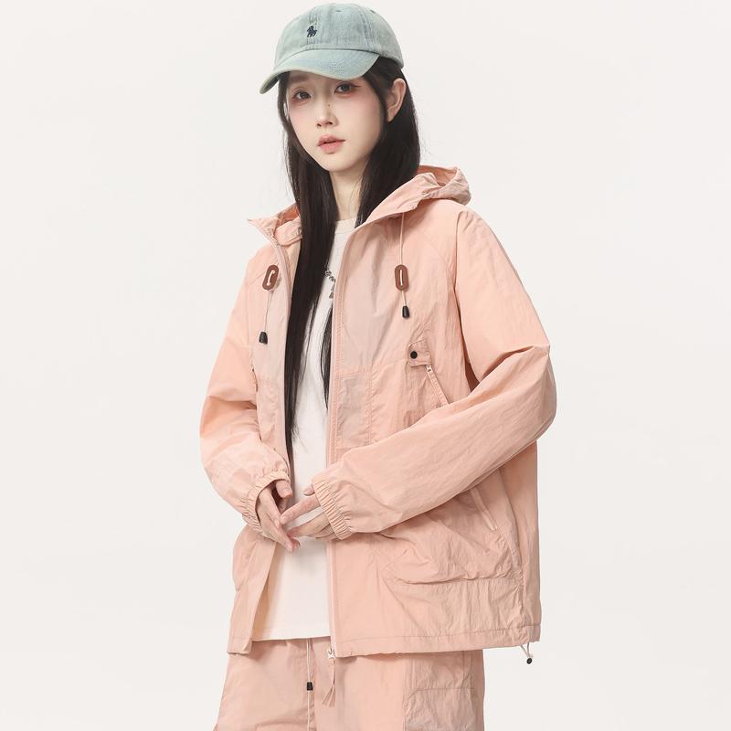 Sunscreen Clothing, Women's Ice Silk Anti UV, Summer Lightweight And Breathable Sports Jacket, Women's Hooded Skin Jacket, Women's Jacket