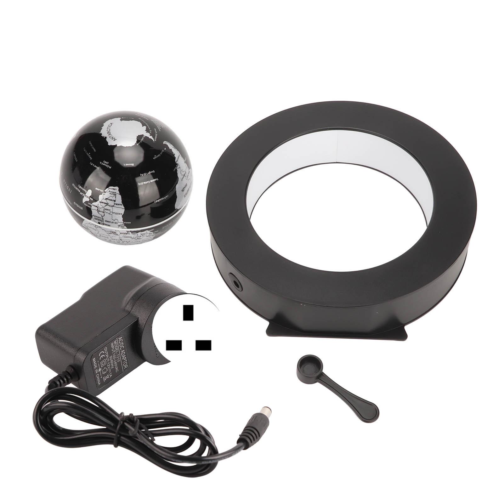 

Магнитный левитационный глобус со встроенной светодиодной подсветкой Магнитный плавающий глобус Карта мира Украшение для офиса D UK Plug 100‑240V
