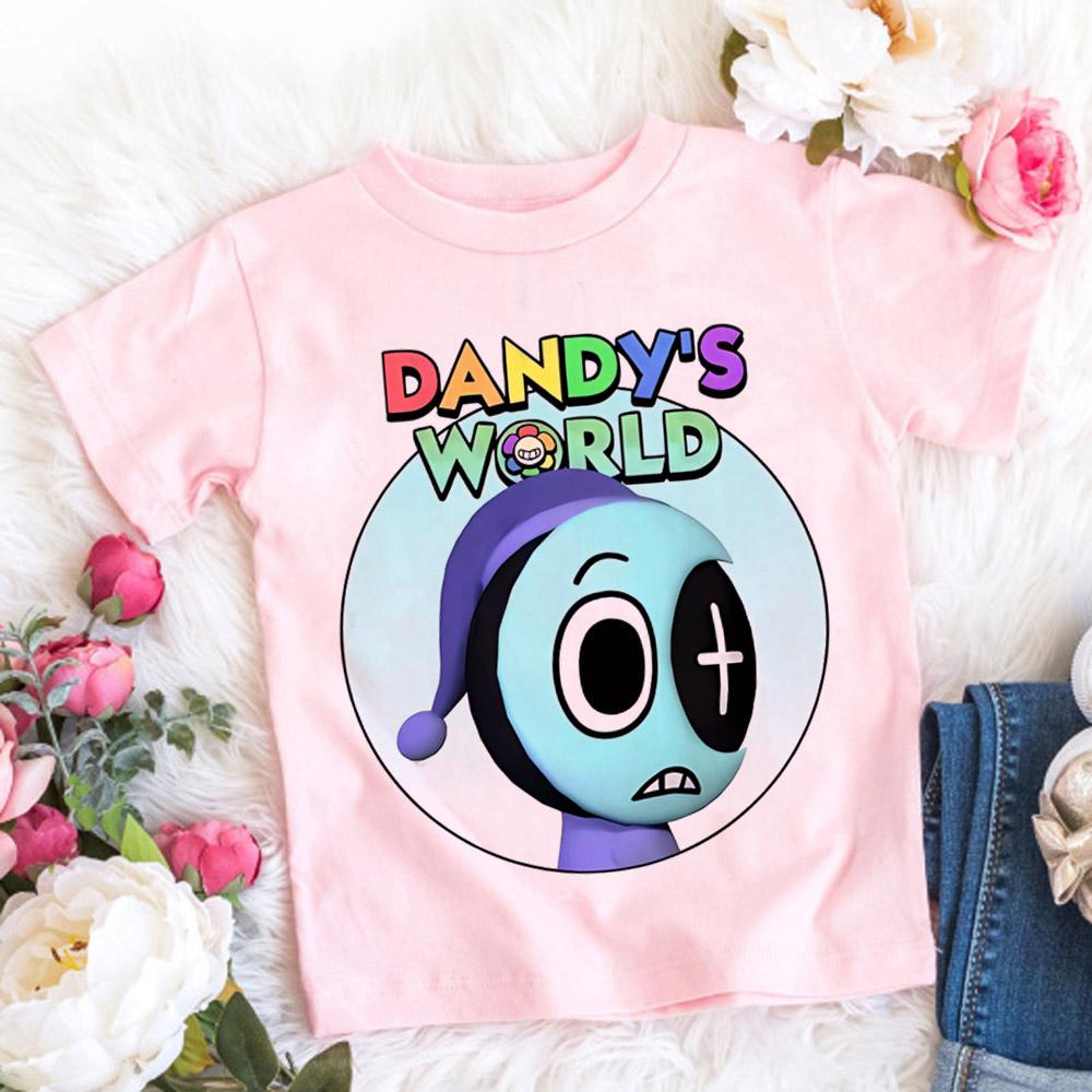 Dandys World T Shirt Kids Father Mother Fashion Casual Cartoon T-Shirts Men Teen Boys Loose O-Neck Short Sleeve Summer Clothes