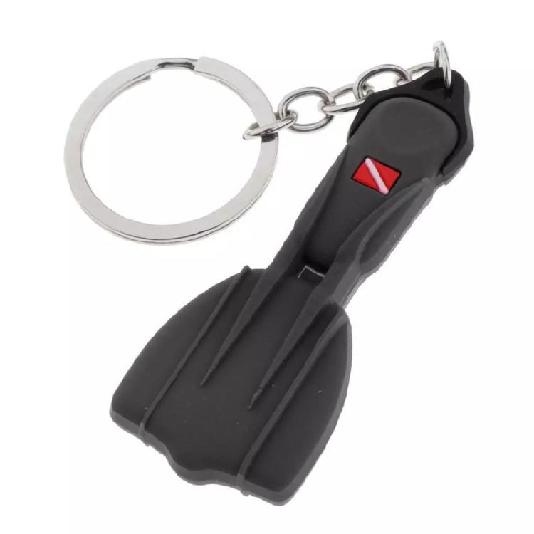 Scuba Diving Souvenir Keychain Unique Dive Fin Designs Keychain Accessory for Scuba Diving Fan and Adventurers